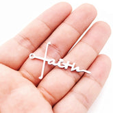 Edelstahl Halskette Glaube Halskette Glaube Geschenk